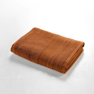 Bawełniany ręcznik kąpielowy frotte w kolorze terakoty 70x130 cm Tendresse – douceur d'intérieur