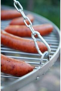 Grill na trójnogu z kołowrotkiem 180 cm, TRIVO, ruszt stal nierdzewna, 60 cm | TYLETEGOTU