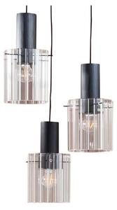 Lucande - Eirian 3 Cluster Lampa Wisząca Clear/Black