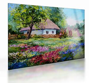 Obraz na szkle - Domek (70x50 cm)