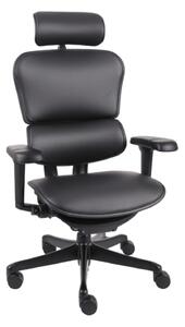 Fotel ergonomiczny Ergohuman 2 Ultra LE01, do biura, obrotowy, skórzany, gamingowy