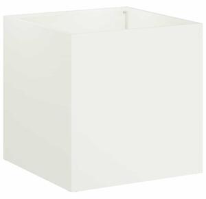 Doniczka ogrodowa Biały 45 x 45 x 45 cm Stal zimnogięta
