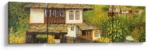 Obraz - Domki letniskowe w lecie (170x50 cm)