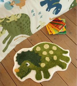Zielony dziecięcy dywan z motywem dinozaura Catherine Lansfield Dino, 50x80 cm