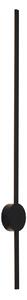 Nowoczesny kinkiet czarny 100 cm z LED - Clockwise