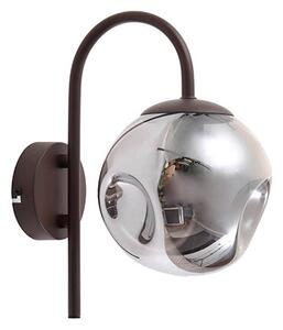 Lindby - Valentina Lampa Ścienna Smoked Grey/Coffee