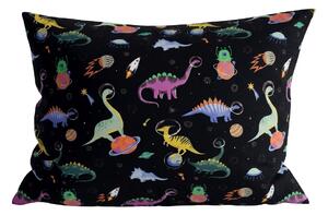 Poszewka na poduszkę z mikrofibry DINO SPACE 70x90 cm, kolorowa