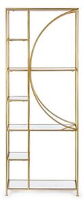 Stalowy regał w kolorze złota 66x176x25,5 cm Elenor – Bizzotto