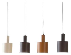 Lindby - Ovelia 4 Lampa Wisząca Black/Brown/Beige