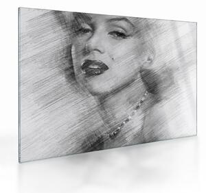 Obraz na szkle - Portret Marilyn Monroe (70x50 cm)