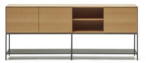 Niska komoda w dekorze dębu 195x80 cm Vedrana – Kave Home