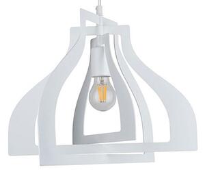 Biała industrialna lampa wisząca loft - A74-Peza