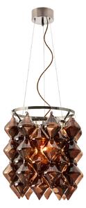 Lampa Wisząca By Rydéns, Gemma, ściemnialny, brąz rdzawy, jadalnia, szkło