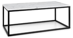Besoa Volos T100, stolik kawowy, 100 x 40 x 50 cm, marmur, do użytku wewnątrz i na zewnątrz, czarny/biały