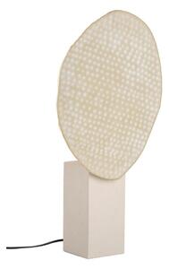 Beżowa metalowa lampa stołowa z metalowym kloszem (wysokość 57 cm) Neev – Bizzotto