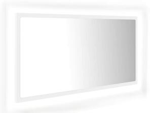 Białe wiszące lustro z podświetleniem LED S9-E51