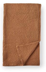 Brązowy bawełniany koc 150x200 cm Jaipur Chunky Waffle – Pineapple Elephant