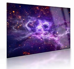 Obraz na szkle - Purple Universe (70x50 cm)
