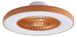 Lindby - Teleo LED Wentylator sufitowy CCT Drewno