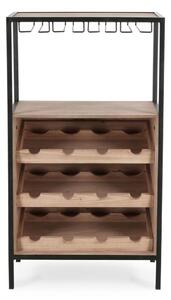 Szafka na wino w naturalnym kolorze liczba butelek 12, 51x91x30 cm Isaac – Yes Everyday