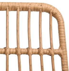 Krzesła ogrodowe, 2 szt., 48x62x84 cm, rattan pe