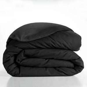 Czarna bawełniana poszwa na kołdrę dwuosobowa 240x220 cm Lina – douceur d'intérieur