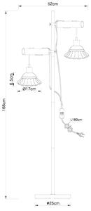 GLOBO JOWITA 54050-2S Lampa podłogowa