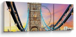 Obraz - Tower Bridge (z zegarem) (90x30 cm)