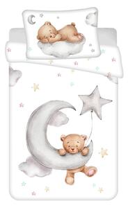 Bawełniana pościel dziecięca do łóżeczka 100x135 cm Teddy "Moon" – Jerry Fabrics