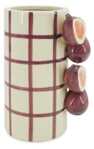 Fioletowo-kremowy ceramiczny wazon (wysokość 21 cm) Havor – Yes Everyday