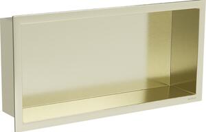 Mexen X-Wall-R półka wnękowa z kołnierzem 45 x 20 cm, złota szczotkowana - 1950452010