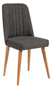 Antracytowe aksamitne krzesło Stormi Sandalye – Kalune Design