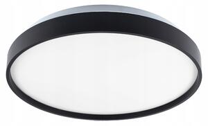 LED flat panel - Czarny plafon LED 24W natynkowy 30cm