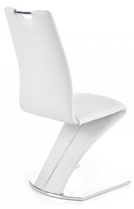 Nowoczesne tapicerowane krzesło K188 - białe