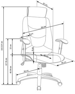 Fotel biurowy Stilo z regulowanymi podłokietnikami - czarny