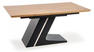 Rozkładany stół Fergus 160-220x90 cm - naturalny / czarny