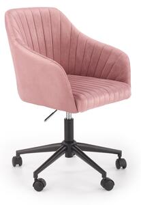 Fotel obrotowy Fresco - różowy velvet
