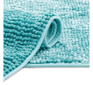 Niebieski dywanik łazienkowy BATI 60x90 cm