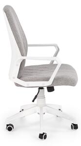 Nowoczesny fotel biurowy Spin 2 - beż / biały