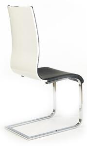 Krzesło tapicerowane K104 - czarny / biały
