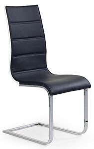 Krzesło tapicerowane K104 - czarny / biały
