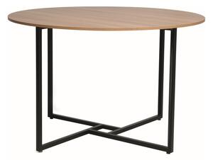 Okrągły stół jadalniany z blatem w dekorze dębowym ALTO 120x120