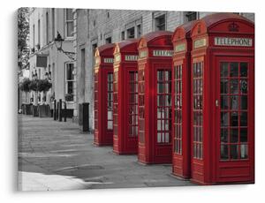 Obraz - Budki telefoniczne w Londynie (70x50 cm)