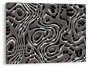 Obraz - Metaliczna abstrakcja (70x50 cm)