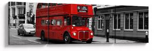 Obraz - Londyn z autobusem (170x50 cm)