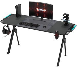 Biurko dla graczy z oświetleniem Gamset Falcon 1.4
