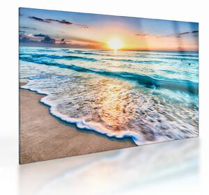 Obraz na szkle - Plaża morska (70x50 cm)