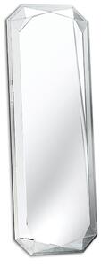 Lustro Tiora 55/160cm z ramą w postaci szlifowanego kryształu smukłe prostokątne