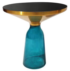 Designerski stolik kawowy Bottle 50 cm na szklanej nodze