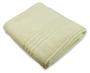Ręcznik frotte 50x90cm w kolorze białym ze 100% bawełny ozdobiony tasiemką